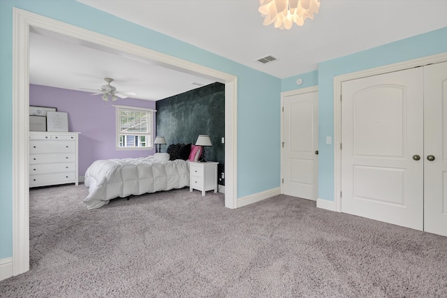 65 Joes Hill Rd, Danbury, CT 06811 - carpeted bedroom featuring a ceiling fan and a closet