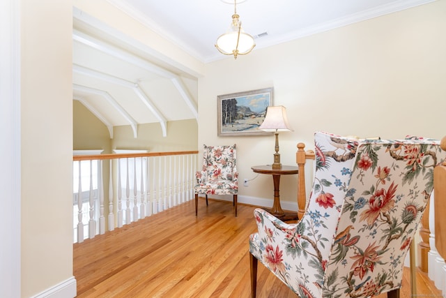 2 Pennington Dr Unit 2, Simsbury, CT 06070 - sitting room with wood finished floors, ornamental molding, and baseboards
