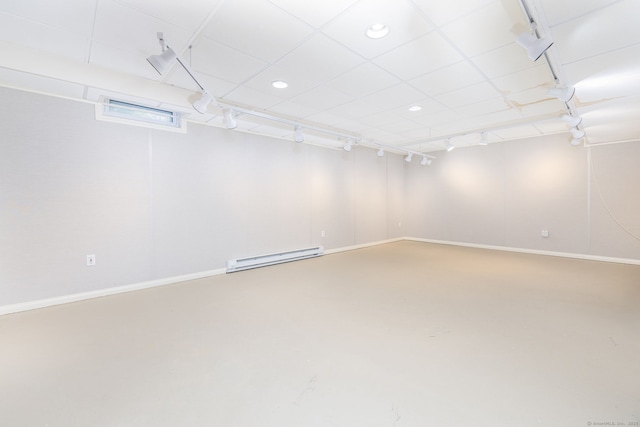 2 Pennington Dr Unit 2, Simsbury, CT 06070 - finished below grade area with baseboard heating, recessed lighting, and baseboards
