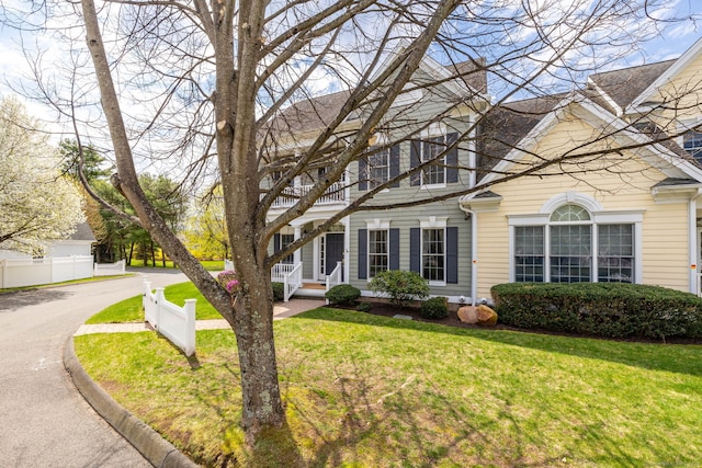 2 Pennington Dr Unit 2, Simsbury, CT 06070 - view of front of property featuring a balcony, a chimney, and roof with shingles