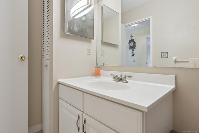 bathroom featuring vanity