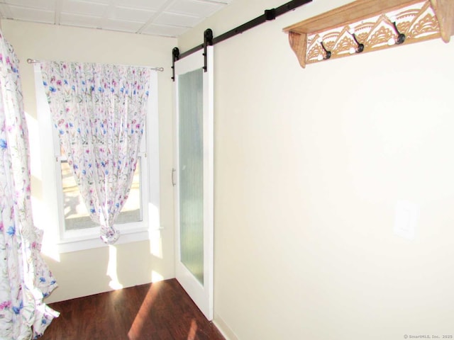 interior space featuring wood finished floors