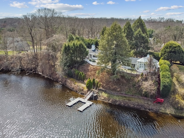 7 Ford Rd, Newtown, CT 06482 - aerial overview of property's location featuring a large body of water