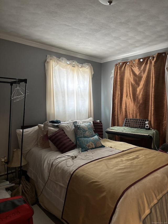 133 Traverse St, Waterbury, CT 06704 - bedroom with crown molding and a textured ceiling