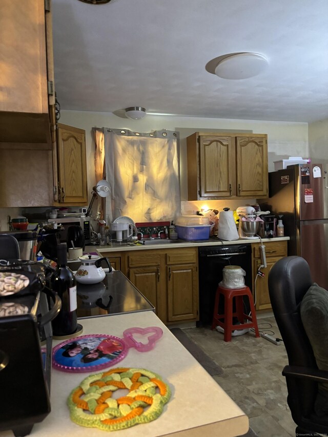 133 Traverse St, Waterbury, CT 06704 - kitchen featuring light countertops, a sink, and dishwasher