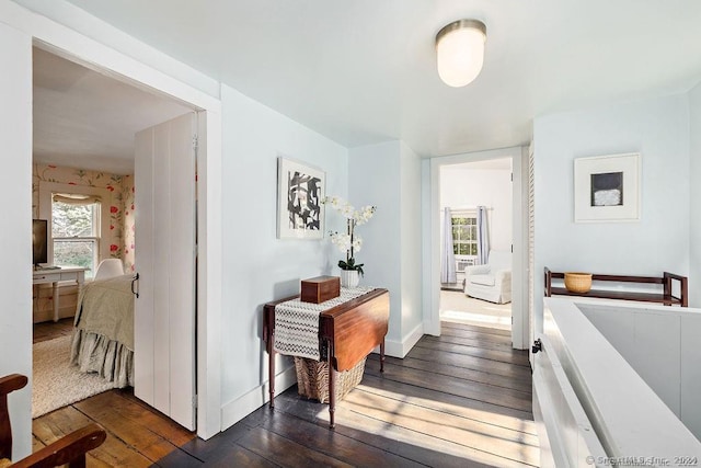 253 Tophet Rd, Roxbury, CT 06783 - corridor featuring dark wood-type flooring