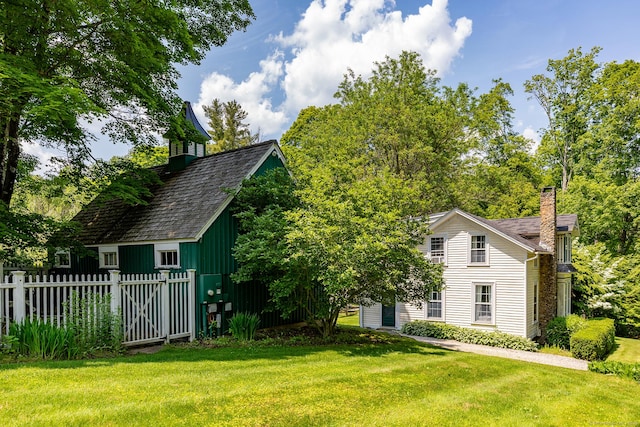 253 Tophet Rd, Roxbury, CT 06783 - view of side of home featuring a chimney