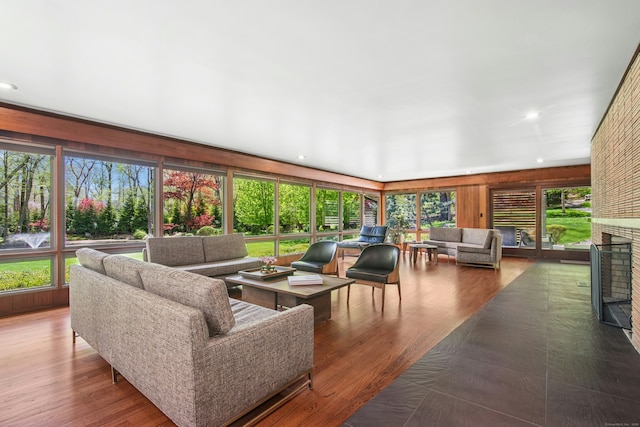 71 Boulderol Rd, Stamford, CT 06903 - sunroom / solarium featuring recessed lighting and wood finished floors