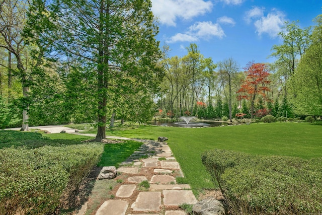 71 Boulderol Rd, Stamford, CT 06903 - view of grassy yard featuring a water view