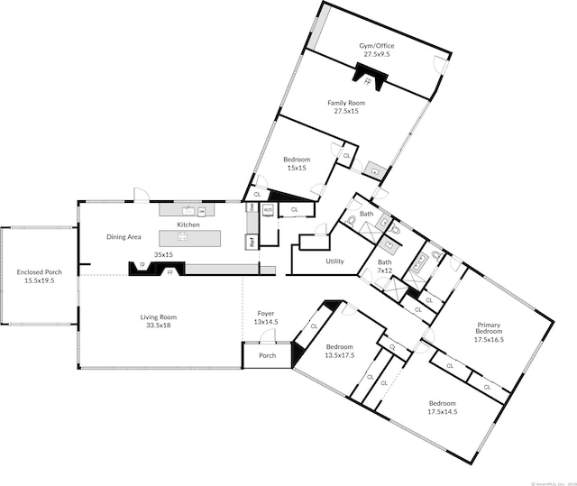 71 Boulderol Rd, Stamford, CT 06903 - floor plan / room layout