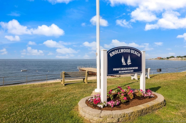 37 Woodland Dr, Old Saybrook, CT 06475 - community sign with a yard and a water view
