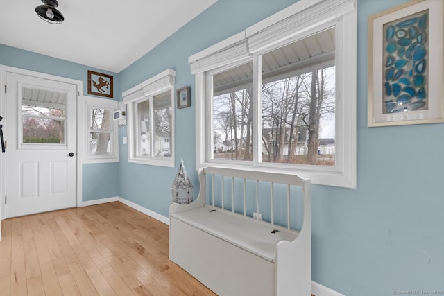 37 Woodland Dr, Old Saybrook, CT 06475 - entrance foyer featuring plenty of natural light, baseboards, and light wood finished floors