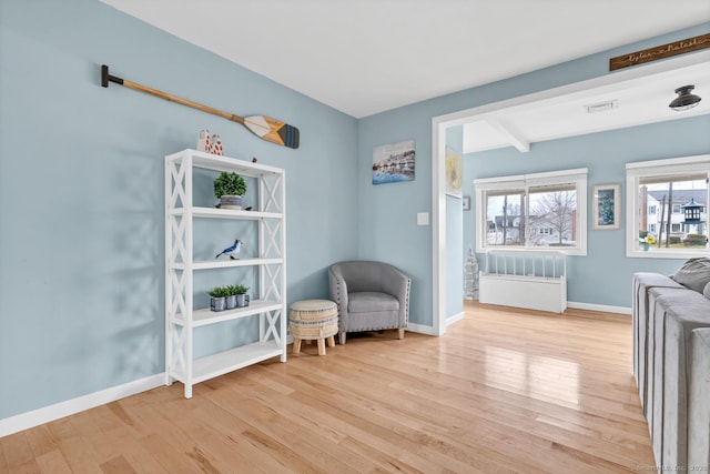 37 Woodland Dr, Old Saybrook, CT 06475 - sitting room with hardwood / wood-style floors and baseboards