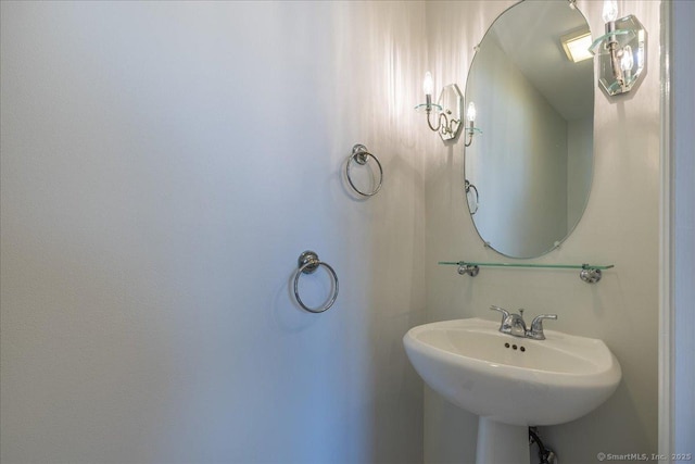 bathroom with a sink