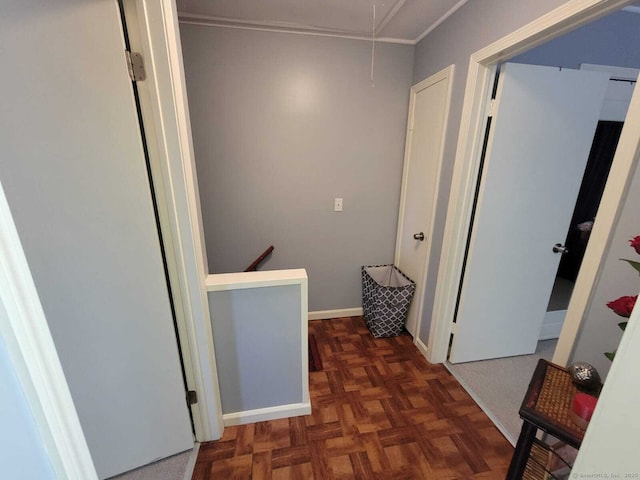 24 Deerwood Ln Unit 3, Waterbury, CT 06704 - corridor with baseboards and attic access