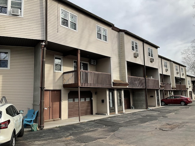 view of building exterior with a garage