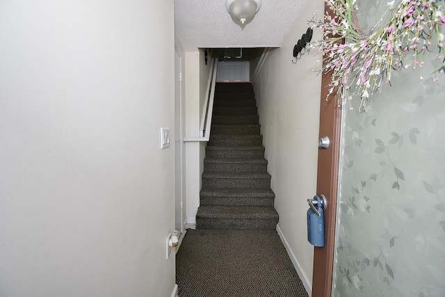 23 Hart Pl Apt 3, Plainville, CT 06062 - stairs featuring baseboards and carpet flooring