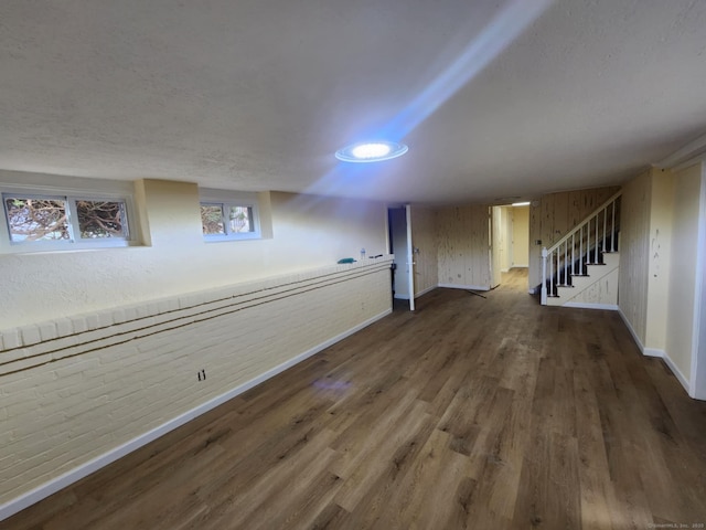 20 Rosina Rd, Hamden, CT 06514 - basement with wood finished floors and stairs