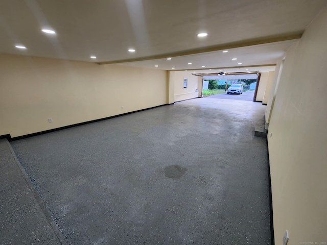 20 Rosina Rd, Hamden, CT 06514 - garage featuring recessed lighting and baseboards