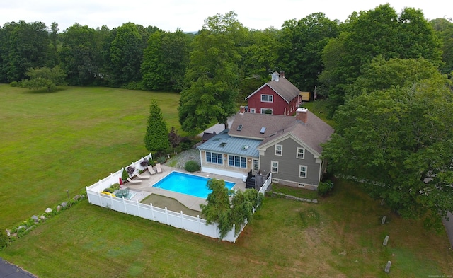120 Boston Post Rd, Old Lyme, CT 06371 - aerial view of property and surrounding area with a pool area