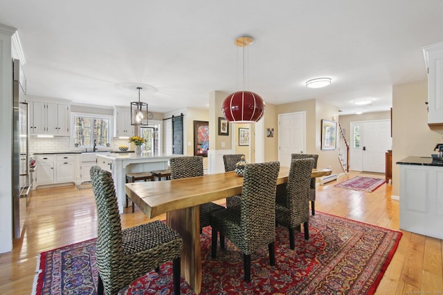 34 Kent Rd, Warren, CT 06754 - dining space with light wood-style flooring