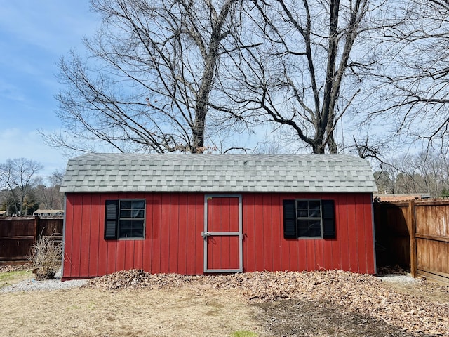 18 Nancy Dr, Enfield, CT 06082 - view of shed with a fenced backyard