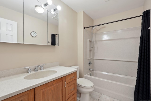 36 Musket Ridge Rd, New Fairfield, CT 06812 - bathroom with shower / bath combo, vanity, and tile patterned floors