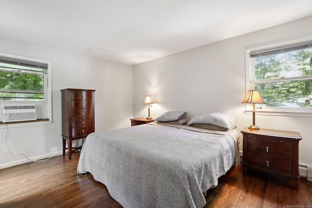 36 Musket Ridge Rd, New Fairfield, CT 06812 - bedroom with multiple windows, dark wood finished floors, and cooling unit