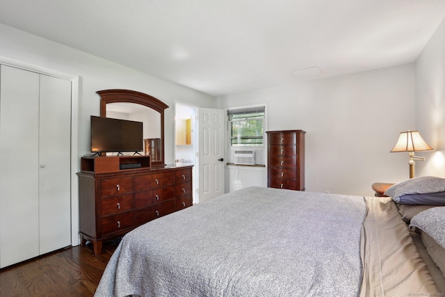 36 Musket Ridge Rd, New Fairfield, CT 06812 - bedroom featuring dark wood-style floors and cooling unit