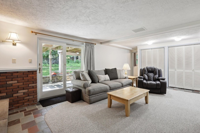 36 Musket Ridge Rd, New Fairfield, CT 06812 - living room with a textured ceiling