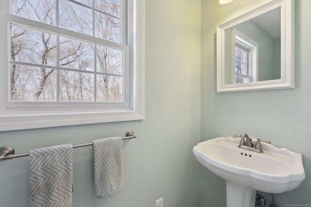 bathroom with a sink