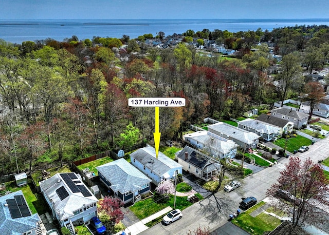 137 Harding Ave, West Haven, CT 06516 - aerial view of residential area featuring a large body of water