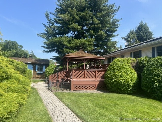 8 E Gate Rd, Danbury, CT 06811 - view of green lawn with a gazebo
