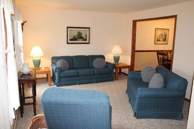 244 Walnut Tree Hill Rd, Shelton, CT 06484 - carpeted living area with baseboards