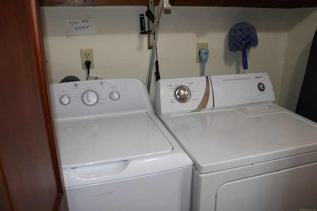244 Walnut Tree Hill Rd, Shelton, CT 06484 - clothes washing area featuring separate washer and dryer and laundry area