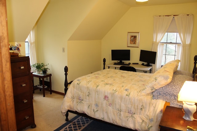244 Walnut Tree Hill Rd, Shelton, CT 06484 - carpeted bedroom with baseboards and vaulted ceiling