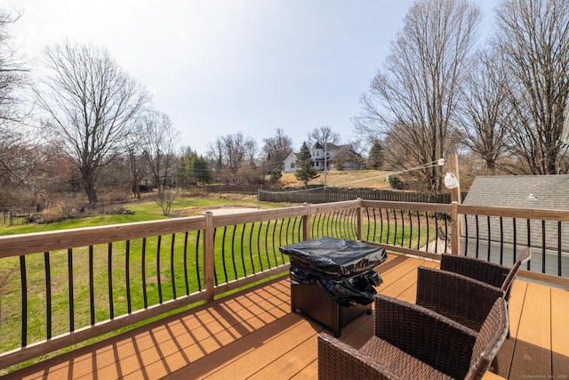 269 Silver Hill Rd, Derby, CT 06418 - wooden terrace with a yard