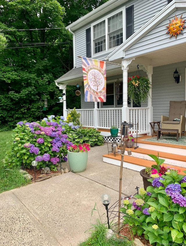 269 Silver Hill Rd, Derby, CT 06418 - view of patio / terrace with covered porch