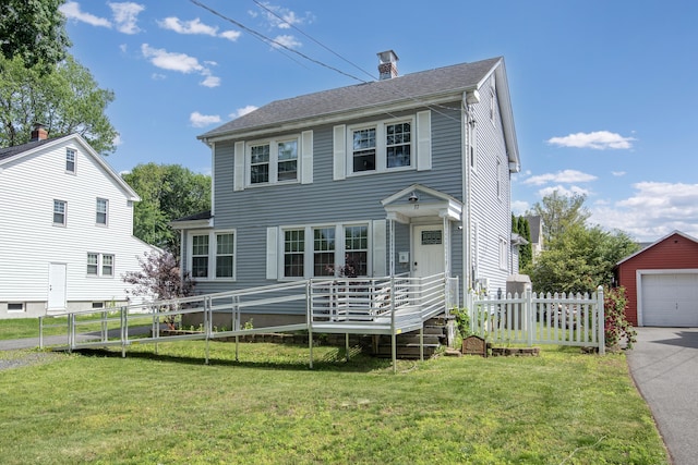 37 Dale Rd, Wethersfield, CT 06109 - view of front of property featuring a garage and an outdoor structure