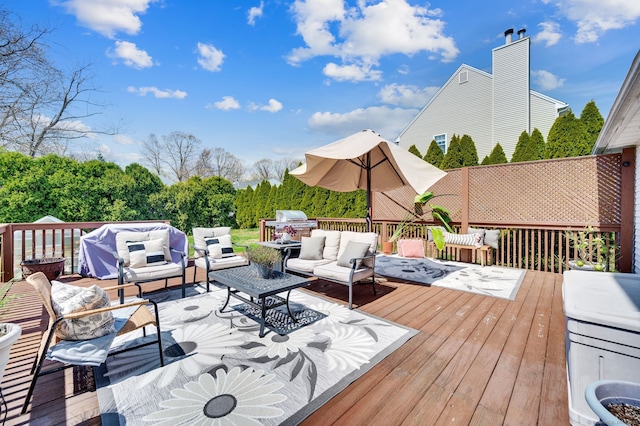 38 Benjamin Rd, East Haven, CT 06513 - wooden deck with an outdoor living space