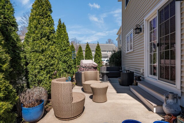 931 Old Clinton Rd Unit 6, Westbrook, CT 06498 - view of patio / terrace featuring an outdoor hangout area and entry steps