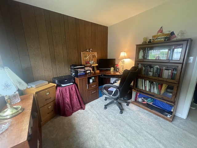 7 Glen Cir, Seymour, CT 06483 - office area with carpet flooring and wood walls