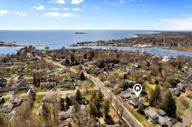 289 Gulf St, Milford, CT 06460 - aerial view featuring a water view and a residential view