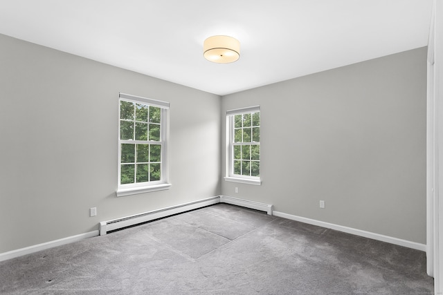 10 Applegate Ln, Monroe, CT 06468 - spare room featuring plenty of natural light, carpet flooring, and a baseboard heating unit