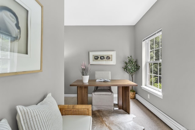 10 Applegate Ln, Monroe, CT 06468 - office space featuring baseboard heating, plenty of natural light, and carpet flooring
