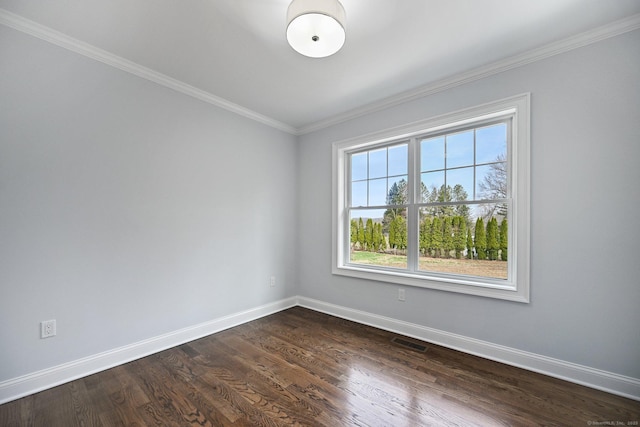 01 Sunrise Rd, Danbury, CT 06811 - empty room featuring crown molding and dark wood-style floors