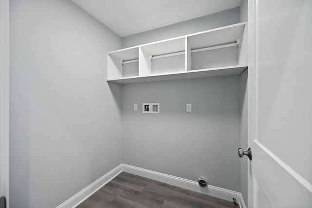 01 Sunrise Rd, Danbury, CT 06811 - laundry room with hookup for a washing machine and dark wood finished floors