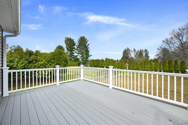 01 Sunrise Rd, Danbury, CT 06811 - deck with view of wooded area