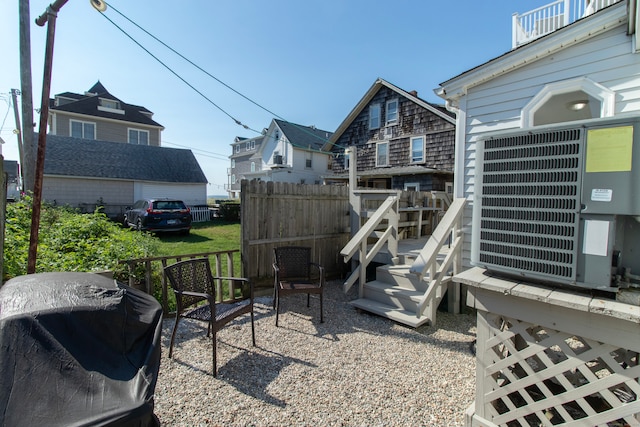 102 Broadway, Milford, CT 06460 - exterior space featuring fence, central AC unit, and grilling area