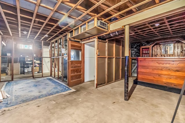 view of basement